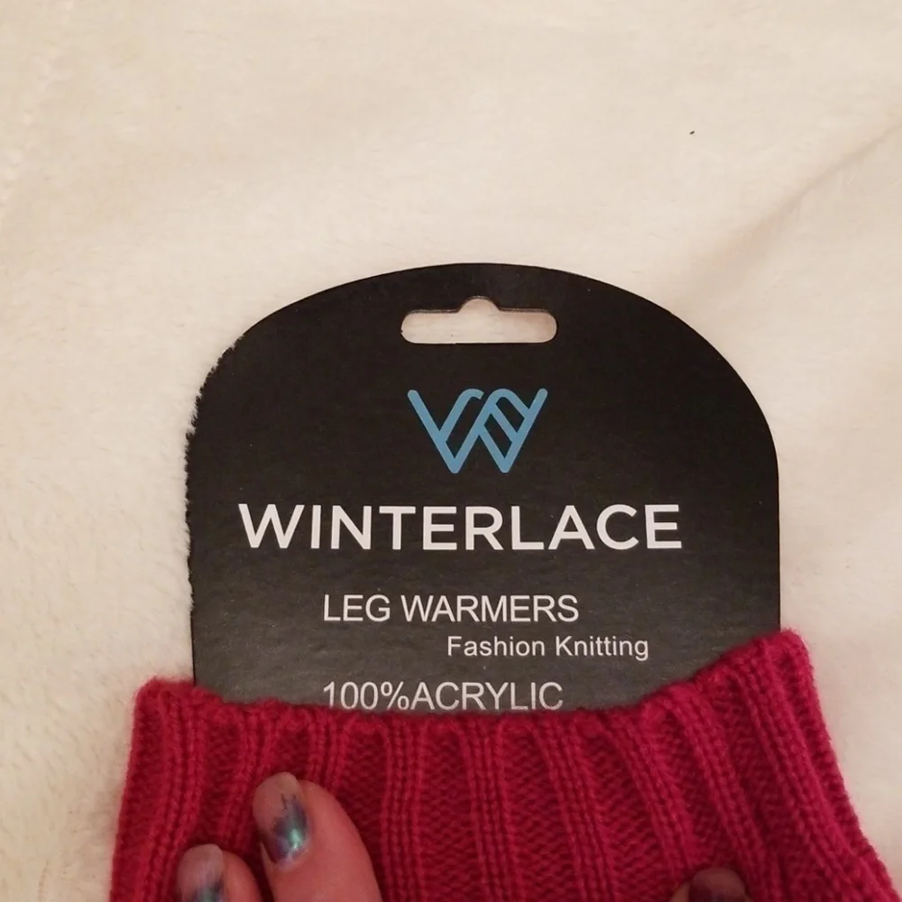 Pink legwarmers NWT